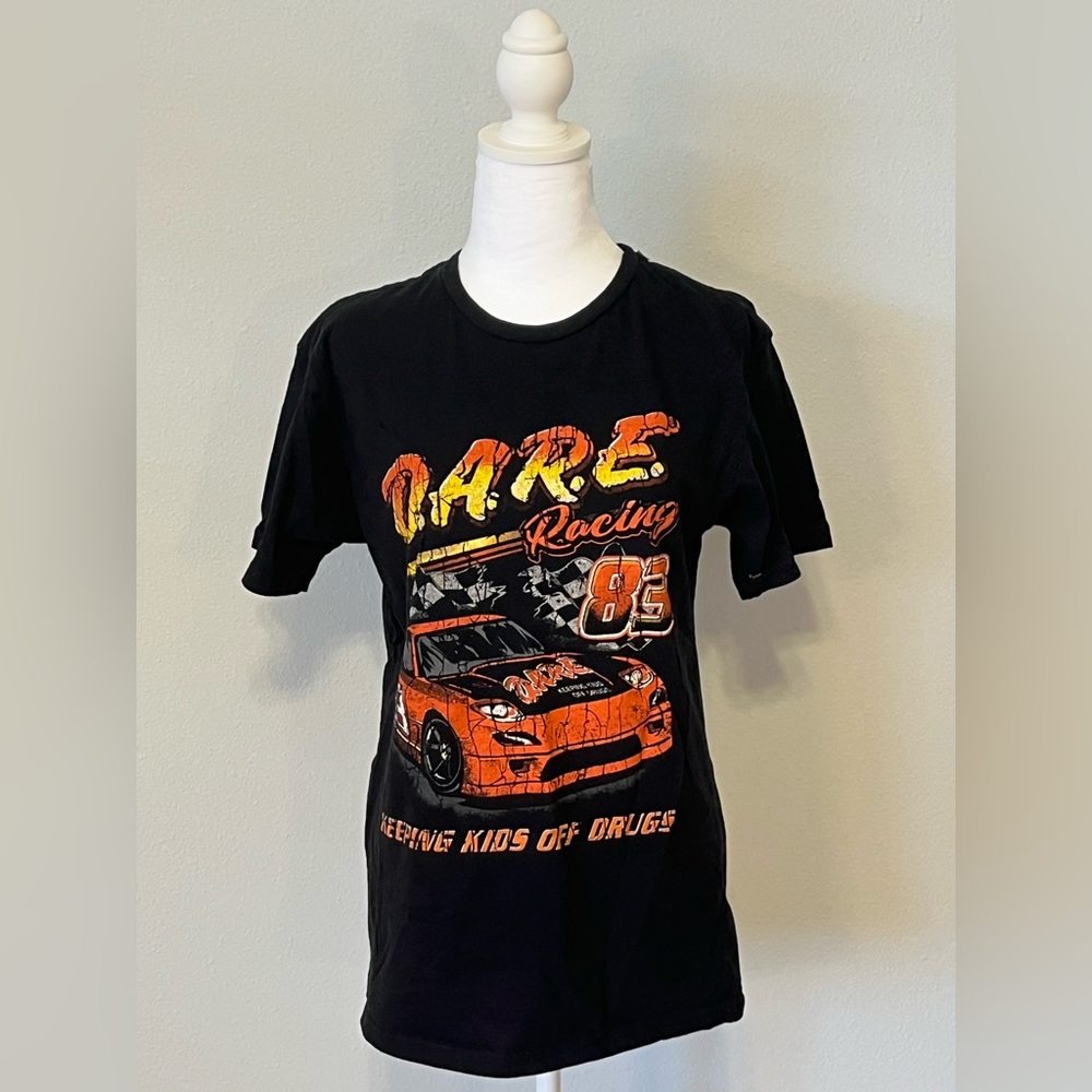 Black Racing Graphic T-Shirt